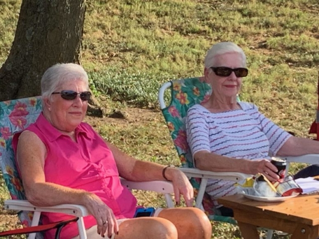 alberta and carol relaxing